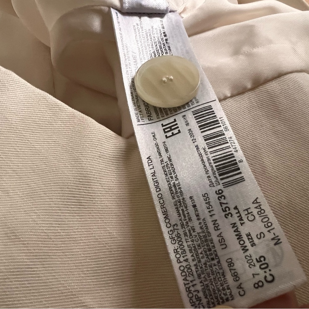 Mango Off-White Button-Up Top - Picture 5 of 6